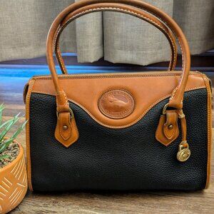 Vintage Dooney and Bourke All Weather Leather Satchel Handbag